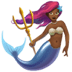 🧜🏾‍♀️ mermaid: medium-dark skin tone display on Apple